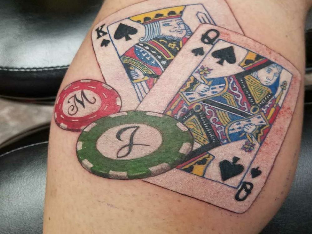 My lovely poker chip tattoo