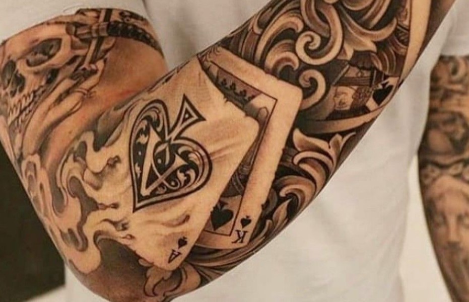 18 Of The Best Ace Tattoos For Men in 2023  FashionBeans